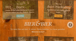 Desktop Screenshot of bierundbier.de